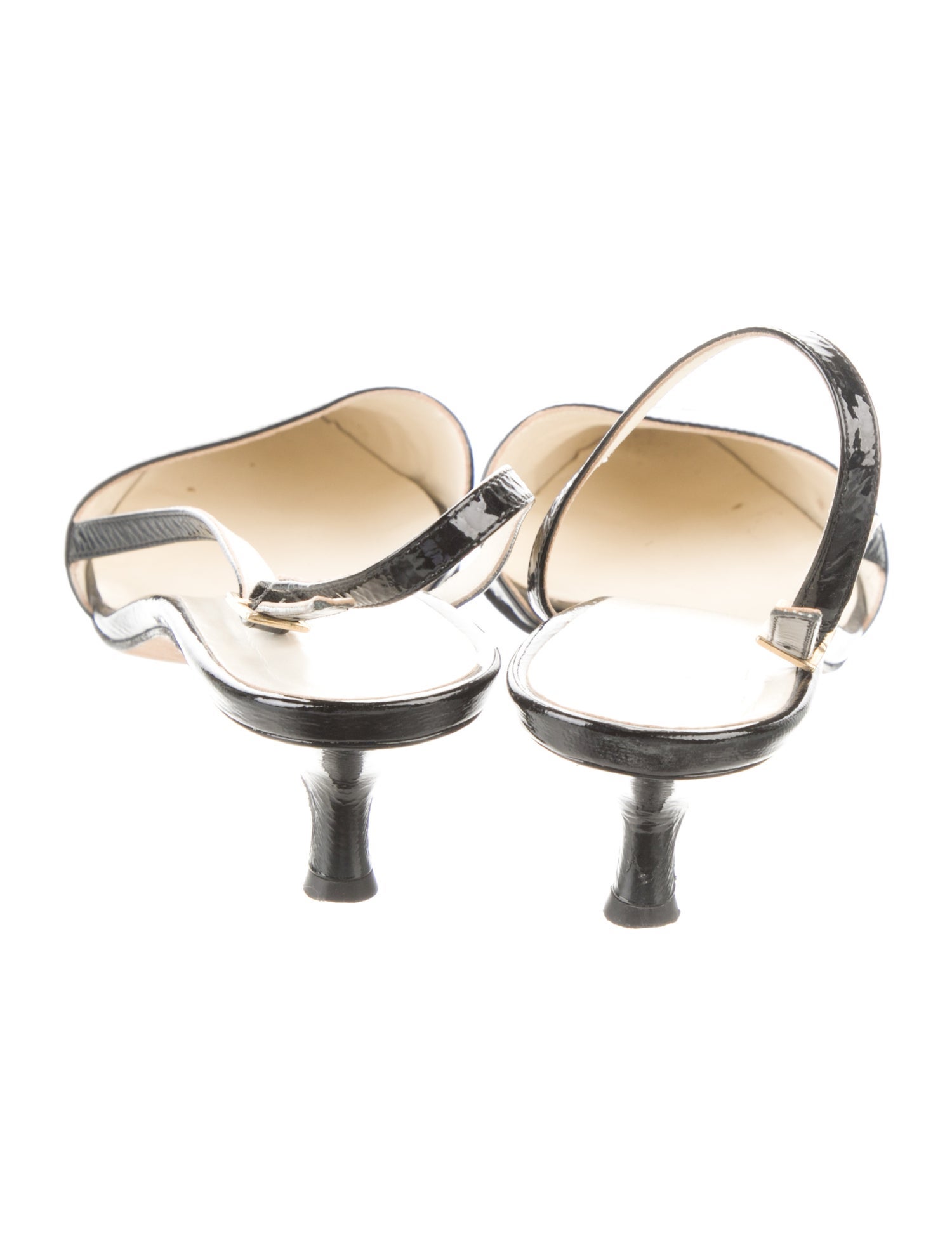 Tibi Patent Leather Slingback Pumps